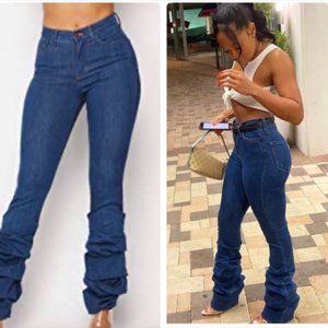 Minaa Monroe Scrunched Up Jeans